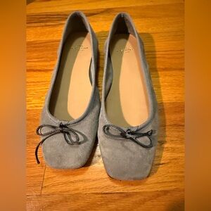 ANN MASHBURN Blue Suede Loafers